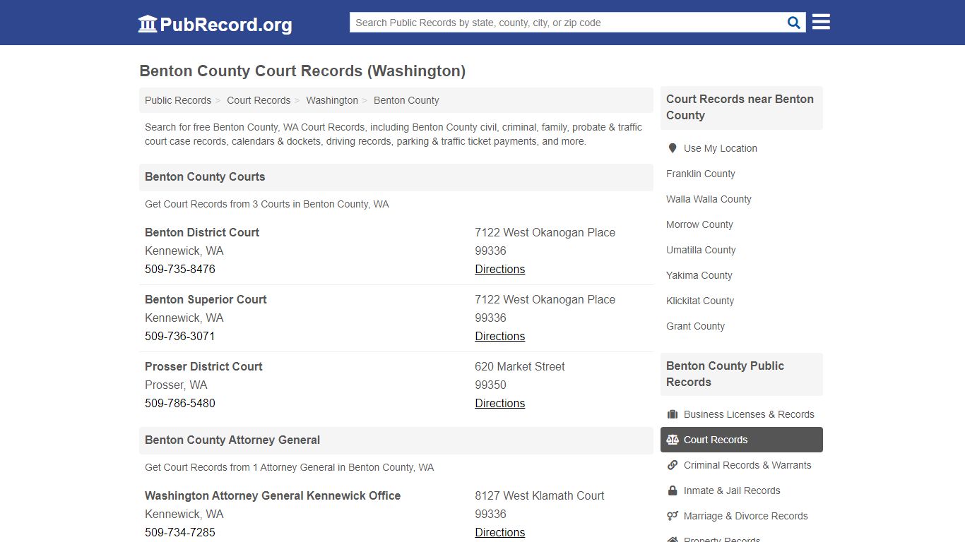 Free Benton County Court Records (Washington Court Records)