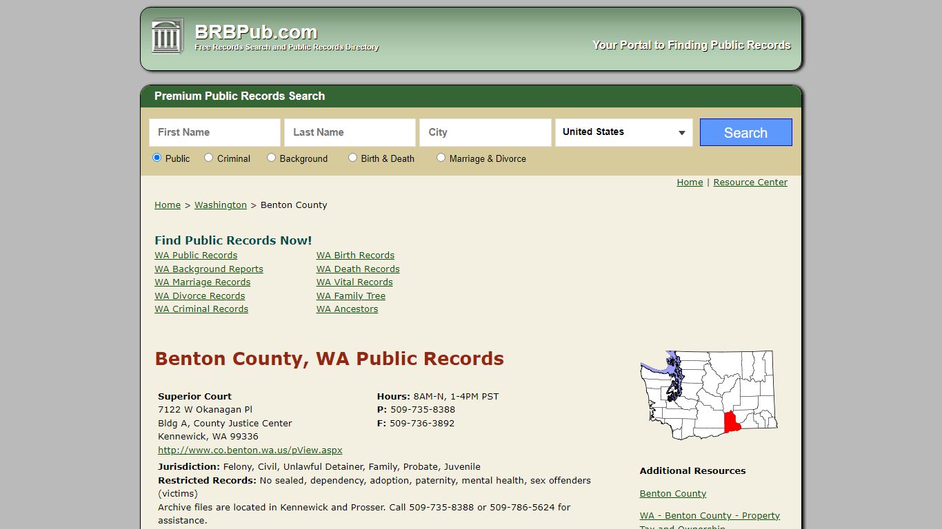 Benton County Public Records | Search Washington ...